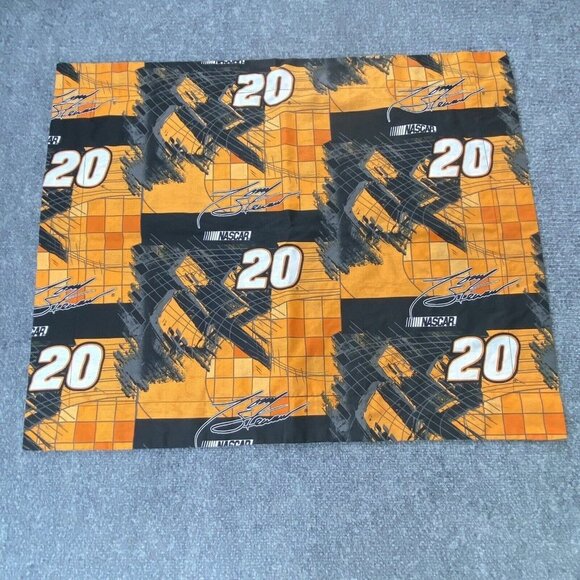 Tony Stewart Pillow Sham NASCAR #20 Orange Black Standard Size 26x20 Springs - Picture 1 of 10